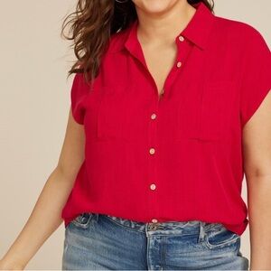 Maurice’s plus size Dolman Button Up 0X